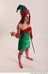 Veronika Elf Pose With Apple